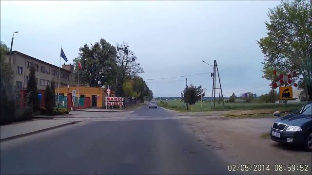 Man blocks the overtaking maneuver