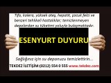 Esenyurt İstanbul su deposu temizleme duyurusu TEKDEZ