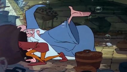 The Sword in The Stone - Merlin enchants the dishes (Higitus Figitus Reprise) HD