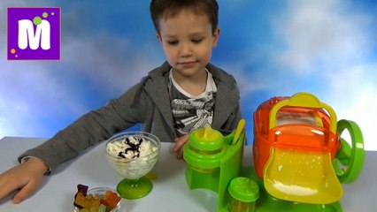 Макс делает праздничное мороженое пломбир с медвежуйками в честь 8 Марта  Ice Cream Maker
