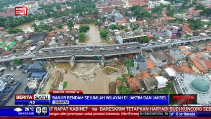 Pantauan Drone Banjir di Rawajati