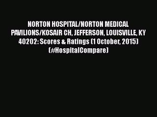 Download NORTON HOSPITAL/NORTON MEDICAL PAVILIONS/KOSAIR CH JEFFERSON LOUISVILLE KY  40202: