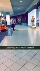 Mulher pára ladrão que fugia de seguranças do shopping