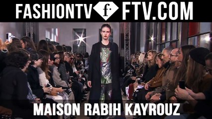 Maison Rabih Kayrouz Runway Show at Paris Fashion Week F/W 16-17 | FTV.com