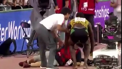 Usain Bolt est renversé par un caméraman sur un segway