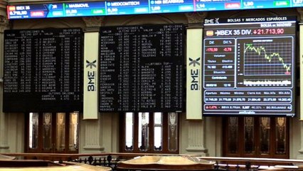 El Ibex 35 pierde un 0,80% y mantiene los 8.700 puntos al mediodía