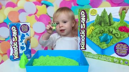 Кинетический песок с формочками Kinetic sand распаковка