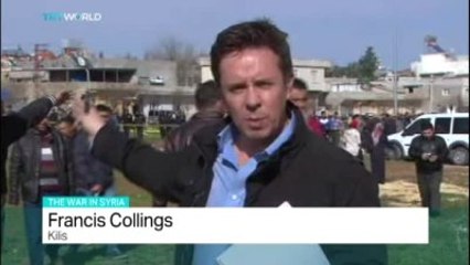 Kilis'te Roketin Düşme Anı TRT World Kameralarına Yansıdı