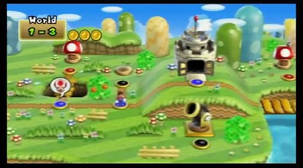 New Super Mario Bros Wii - All Warp Cannon Locations