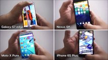 Galaxy S7 edge Nexus 6P iPhone 6S Plus Moto X Pure Speed Test