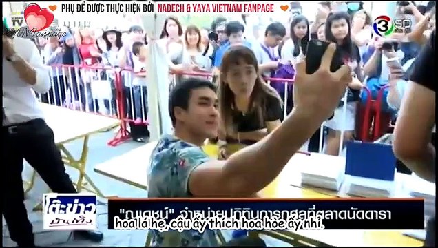 [vietsub] Nadech bán lịch làm từ thiện ở chợ Natdara - TKBT 04.03.16