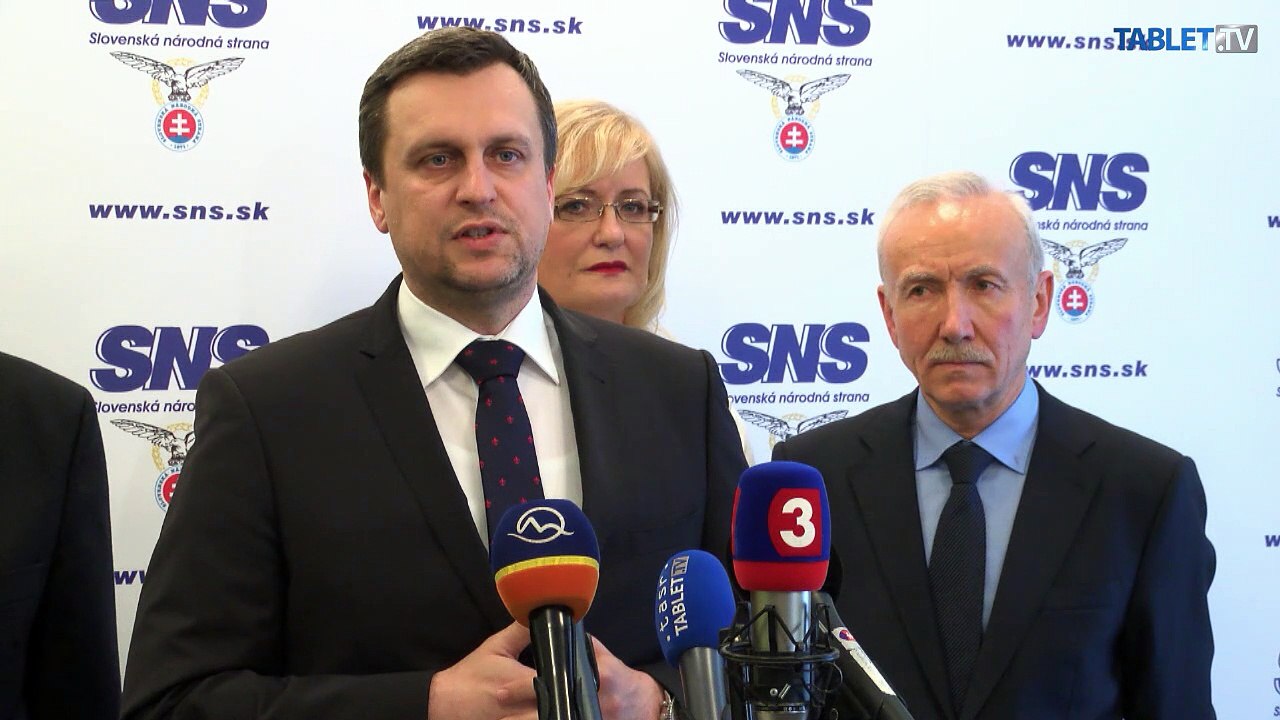 ZÁZNAM: Tlačová konferencia SNS