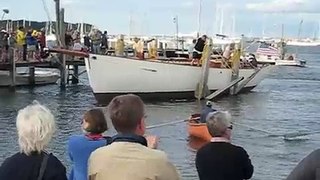 Launch of Charlotte — Fifty Foot Wooden Schooner