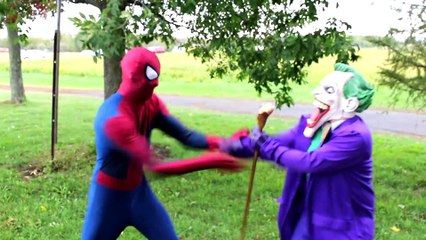 Spiderman vs Joker in Real Life! Superhero Fun & Battle Death Match!