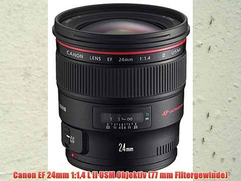 Canon EF 24mm 1:14 L II USM Objektiv (77 mm Filtergewinde)