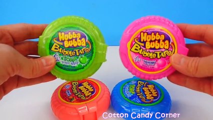 Hubba Bubba Bubble Tape - Sour Green Apple Blue Raspberry Awesome Original Tangy Tropical Surprise