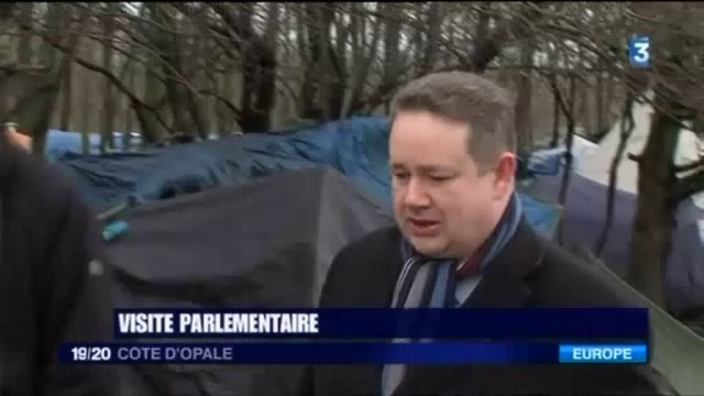 Reportage de France 3 Côte d'Opale sur ma visite dans le camp de Grande-Synthe (4 mars 2016)