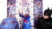 GIANT EGG SURPRISE OPENING SPIDERMAN Superheroes Toys Spiderman vs Venom Surprise Egg Power Wheels