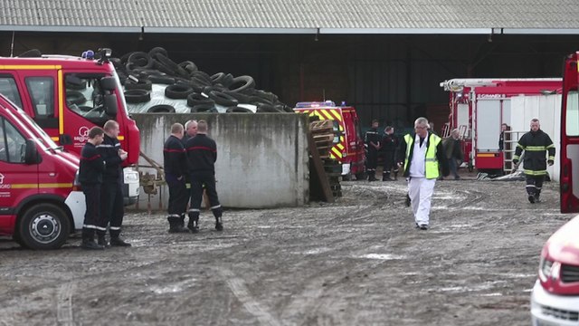 Pont sur Sambre: éboulement d'un silo lors d'une visite scolaire