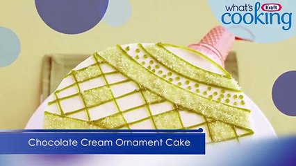 Chocolate Cream Ornament Cake