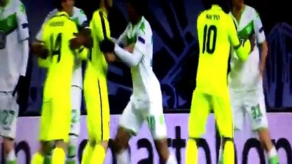أهداف وملخص مباراة فولفسبورج ألمانيا 1 - 0 جينت بلجيكا دوري الابطال(4-2) 8-3-2016 [HD720p]