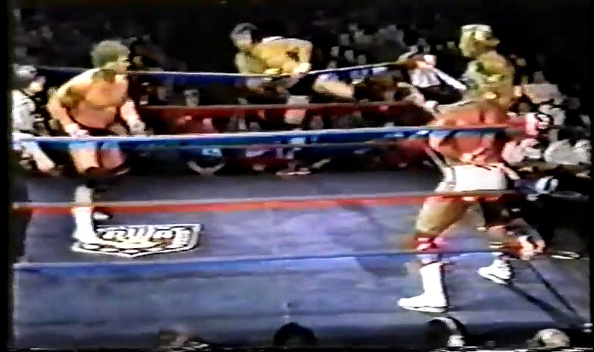 Brunzell, Gagne and Hennig vs Bockwinkel, Funk and Regal