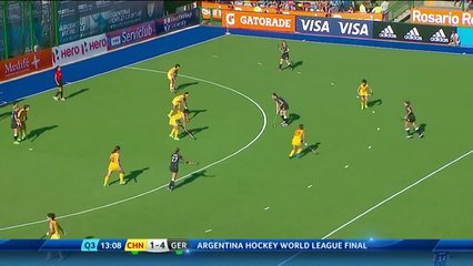 CHN 1-4 GER Outstanding skills from Schroder to force a shooting chance #HWL2015 #Rosario
