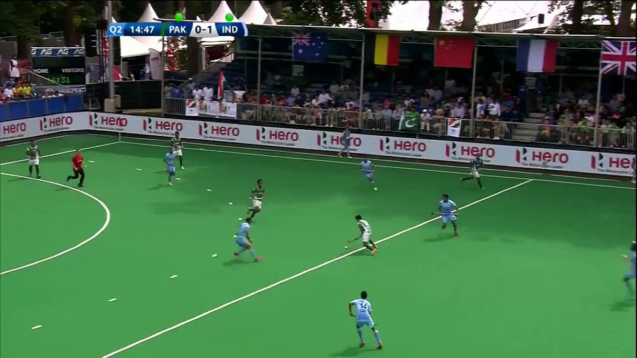 Sreejesh is forced into a good save PAK 0-1 IND