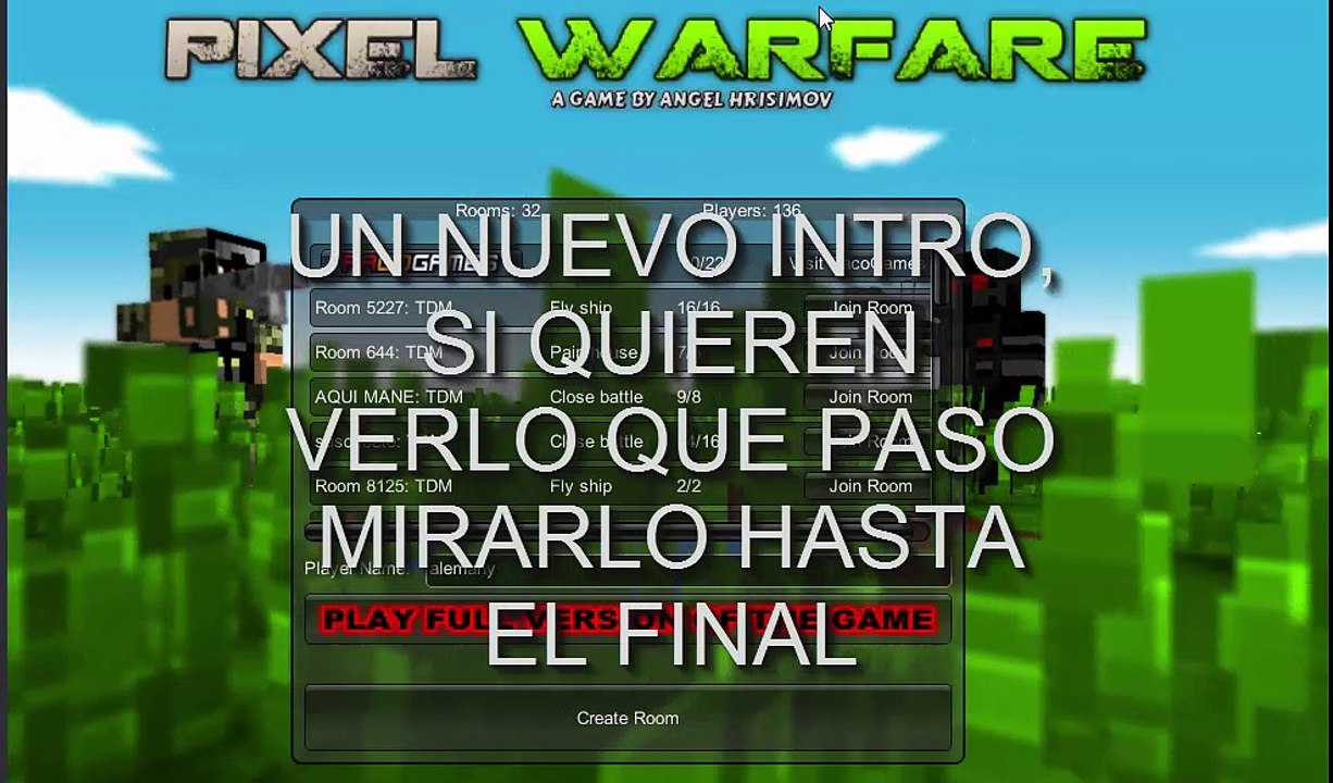 PELEA CHAT en Pixel Warfare