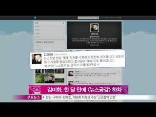 [Y-STAR] Kim Mihwa, leaving the Program. (김미화, [뉴스공감] 진행 한 달 만에 하차)