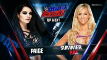 WWE Main Event 02-9-16 Summer Rae vs Paige.