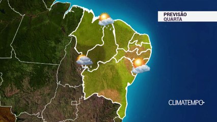 Previsão Nordeste – Mais pancadas no MA e PI