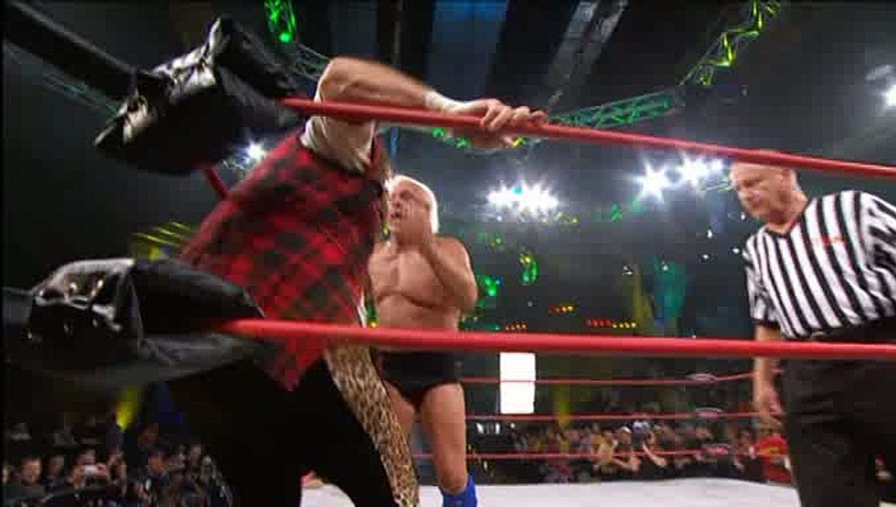 Ric Flair vs. Mick Foley- Last Man Standing Match- TNA Impact 10/7/10