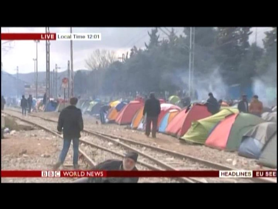 BBC ヨーロッパ難民危機 Idomeni, Brussels, Lesbos, Damascus からの中継