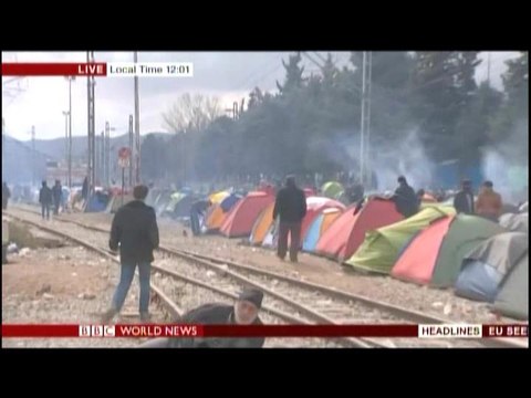 BBC ヨーロッパ難民危機 Idomeni, Brussels, Lesbos, Damascus からの中継