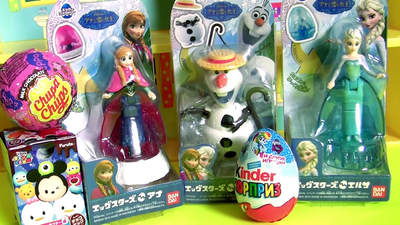 Ovos de Páscoa que se Transformam em Brinquedos Disney Frozen Anna Elsa Olaf _ ChupaChups PeppaPig