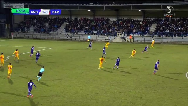 2-0 Antoine Bernier Goal HD - Anderlecht U19 2-0 Barcelona U19 - 08.03.2016 Youth League