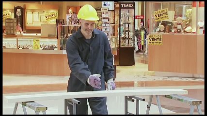 Construction Worker's Failed  Karate Chop