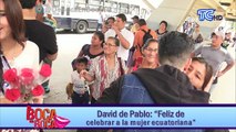 La Reina de Guayaquil María Belén Cedeño, Danilo Parra y el cantante David de Pablo celebraron a nuestra mujer guayaquileña