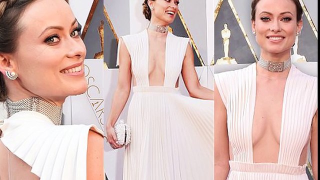 Olivia Wilde Cleavage Show At Oscars 2016 (88th Academy Awards) -HOLLYWOOD BUZZ TV
