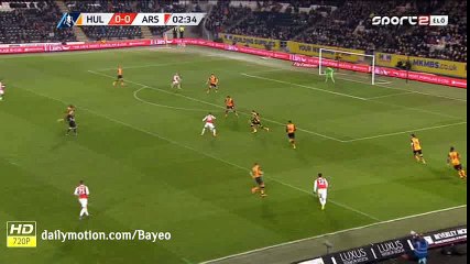 Theo Walcott Goal Annulled HD - Hull City vs Arsenal - 08-03-2016 FA Cup