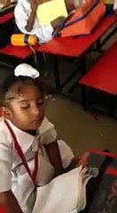 Kid sleeping in class