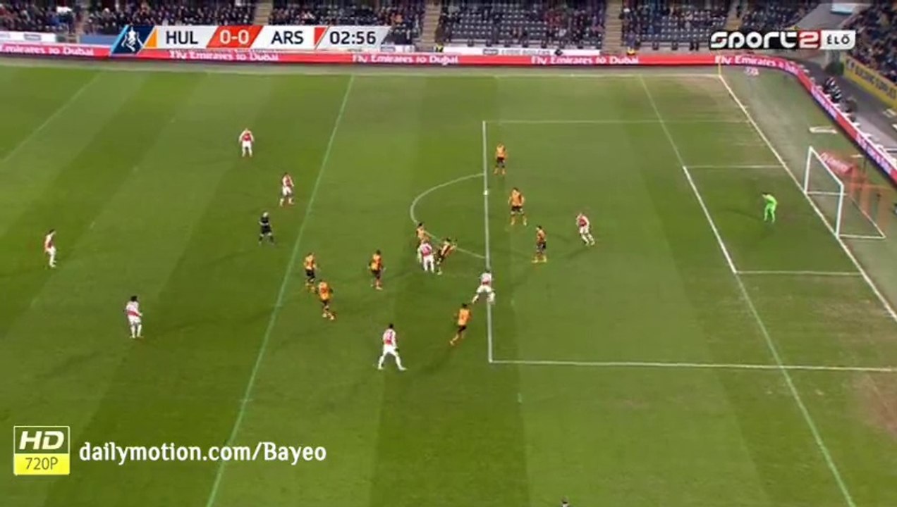 Arsenal goal disallowed  HD - Hull City vs Arsenal - 08-03-2016 FA Cup