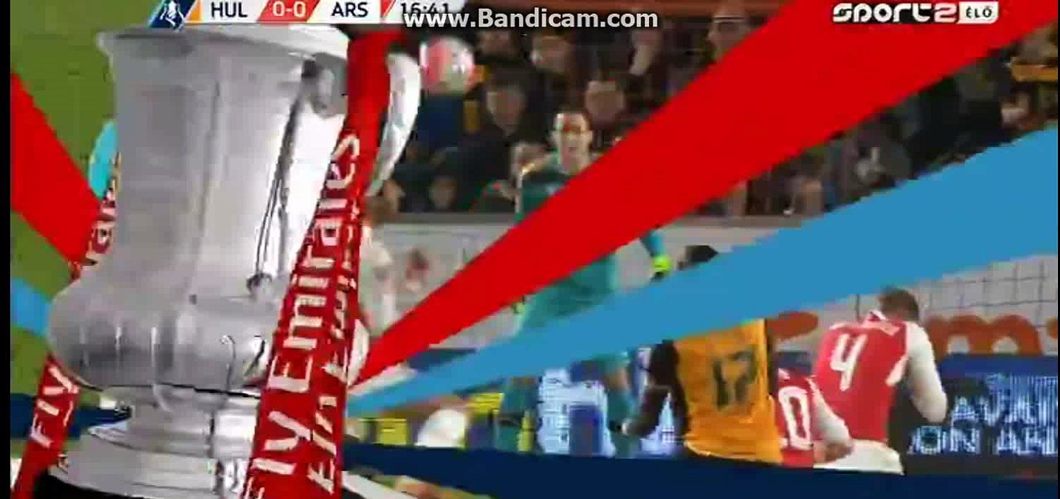 Horror foul on Mertesacker HD - Hull City vs Arsenal 08-03-2016