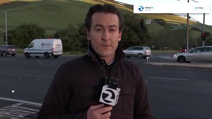 Runaway Car Almost Strikes Reporter