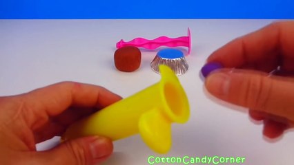 Play Doh Rainbow Frosting Cupcake CottonCandyCorner