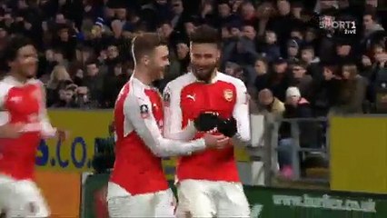 Olivier Giroud Lucky Fantastic Goal  Hull City 0-1 Arsenal 08.03.2016 HD Fa Cupa