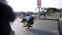 One wheeling with girl lahore canal road