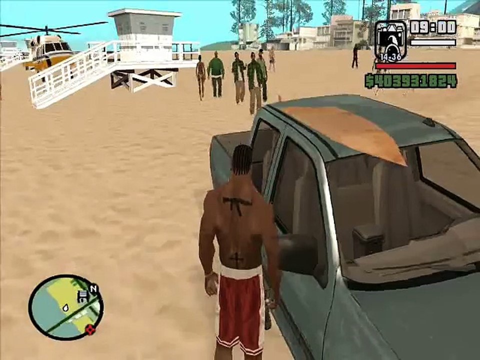 GTA SAN ANDREAS SURFING MOD