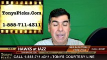 NBA Free Pick Utah Jazz vs. Atlanta Hawks Prediction Odds Preview 3-8-2016